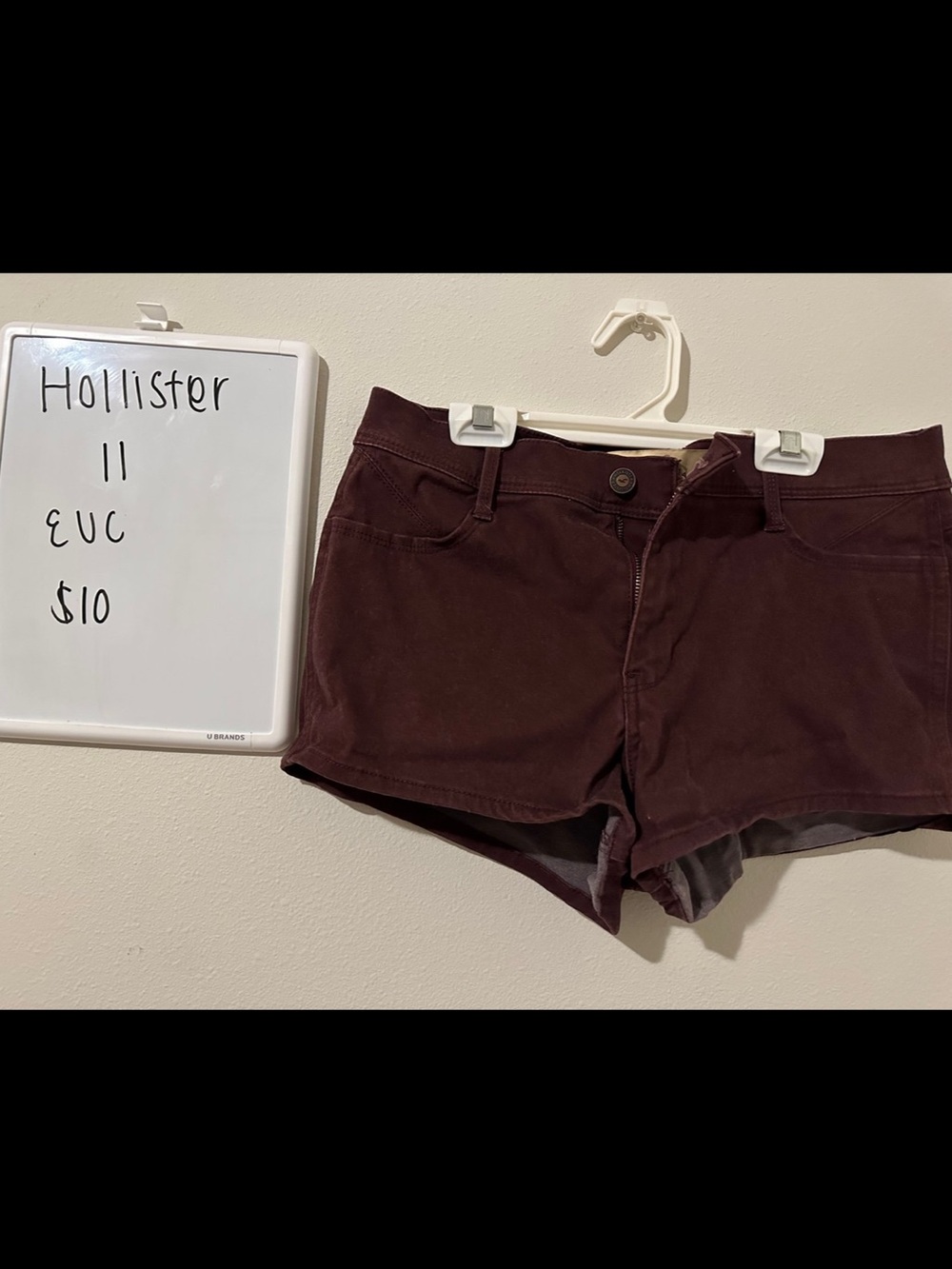 Hollister Women's Plum Denim Shorts
